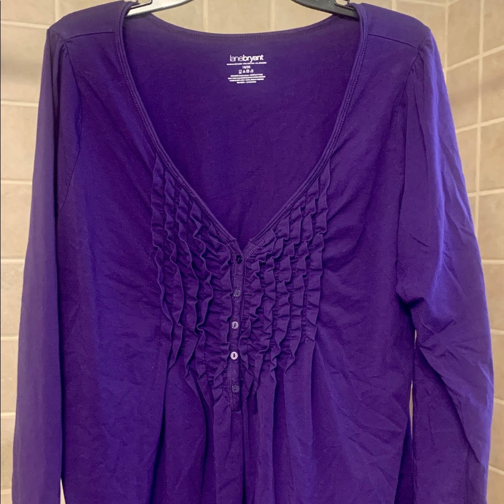 Lane Bryant 18/20 purple blouse